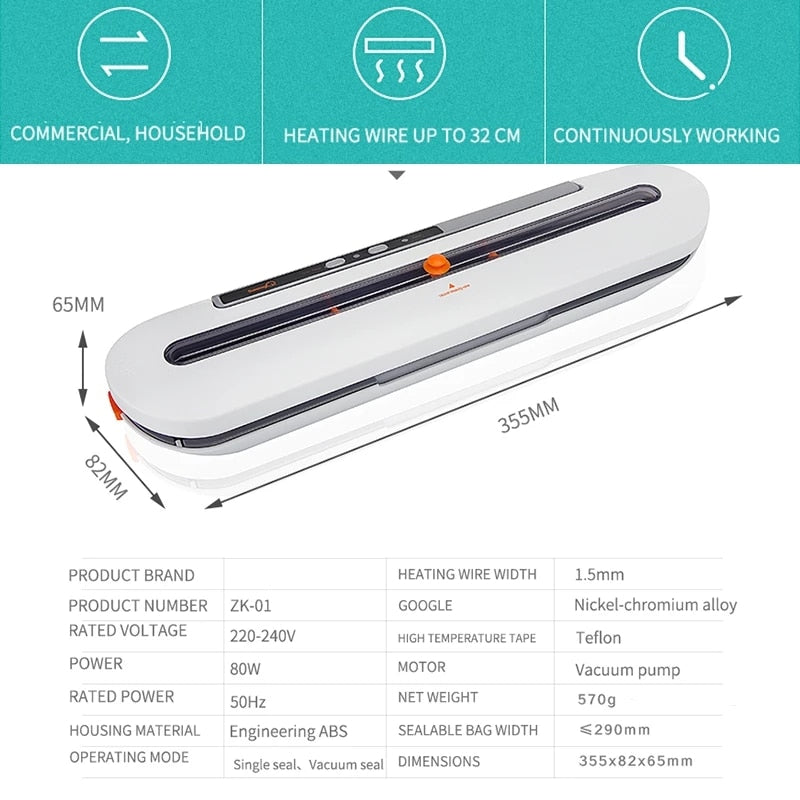 Electric Vacuum Food Sealer Machine
