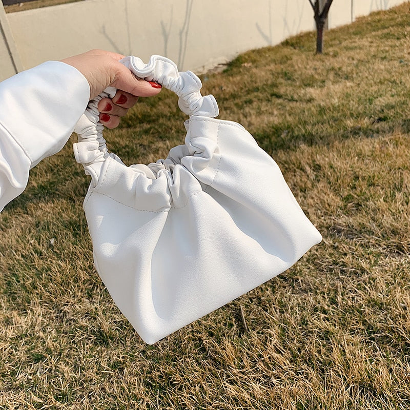 Ruched Hobo Handbag