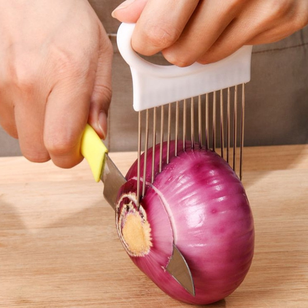 Stainless Steel Onion Cutting Holder