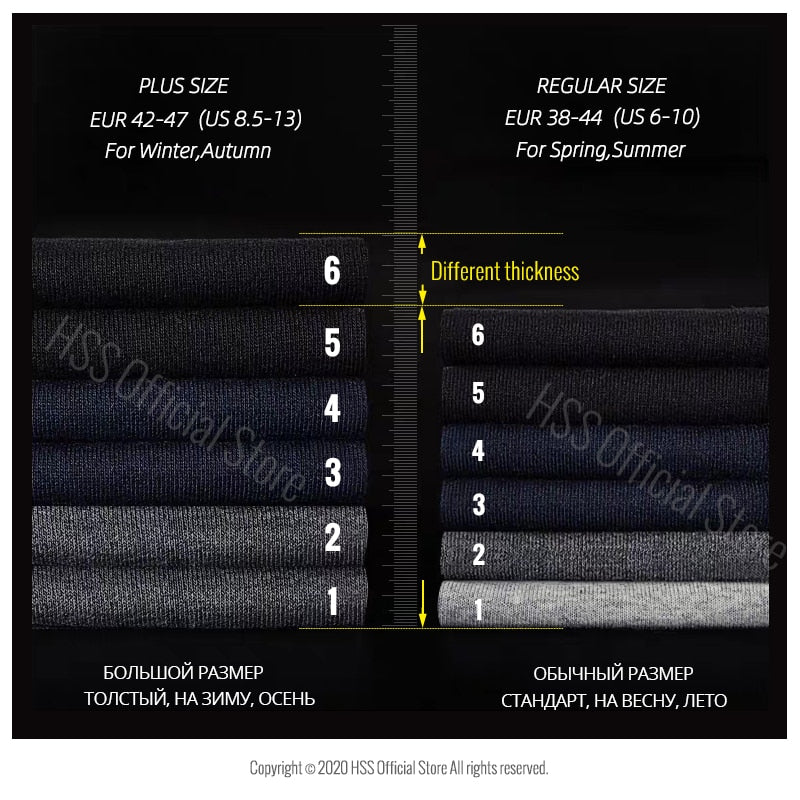 5 Pack Men's Business/Casual Socks