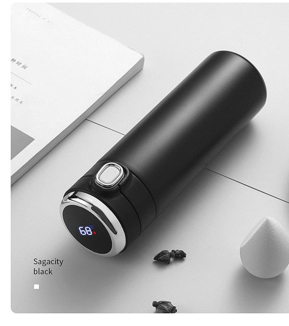 Stainless Steel Smart Temperature Display Thermos