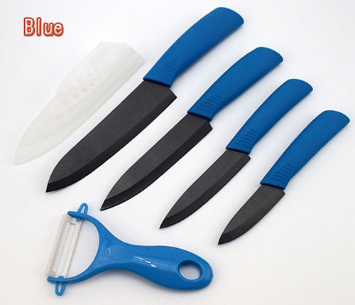 5 Pcs Ceramic Knife Kitchen Set With Fruit/Vegetable Peeler