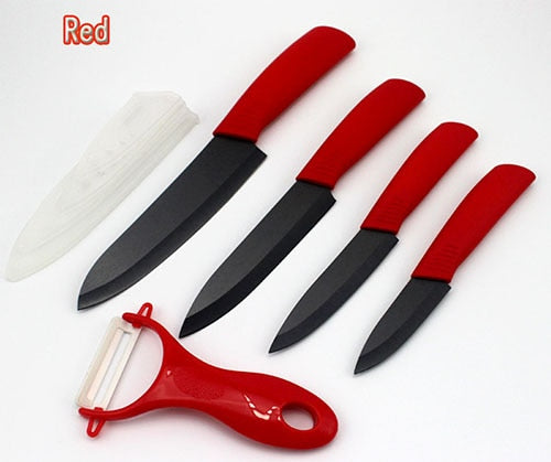5 Pcs Ceramic Knife Kitchen Set With Fruit/Vegetable Peeler