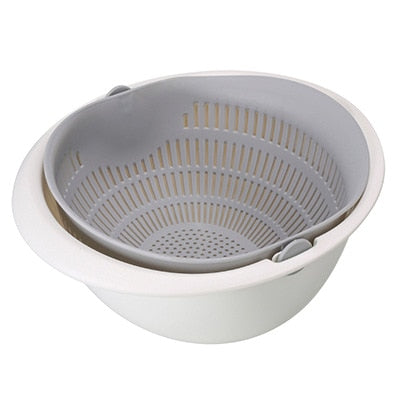 Double Drain Strainer Bowl