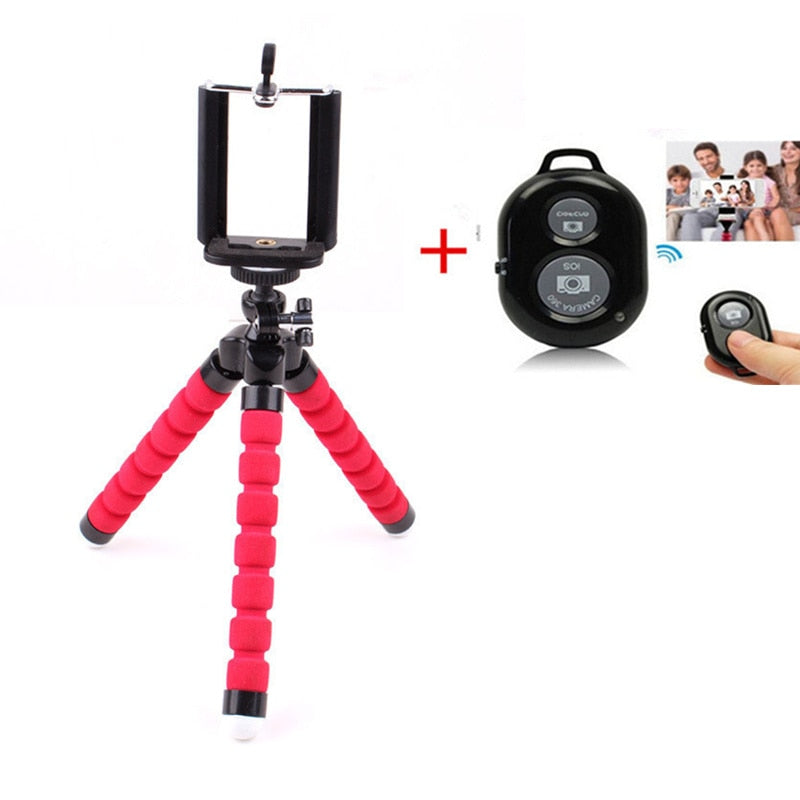Phone Tripod Holder with Bluetooth Remote
