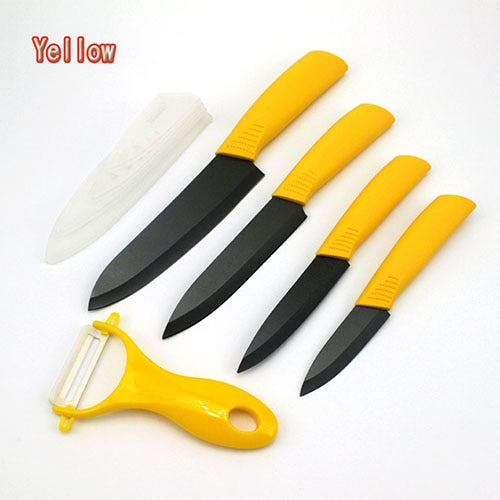 5 Pcs Ceramic Knife Kitchen Set With Fruit/Vegetable Peeler
