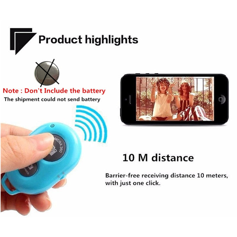 Phone Tripod Holder with Bluetooth Remote