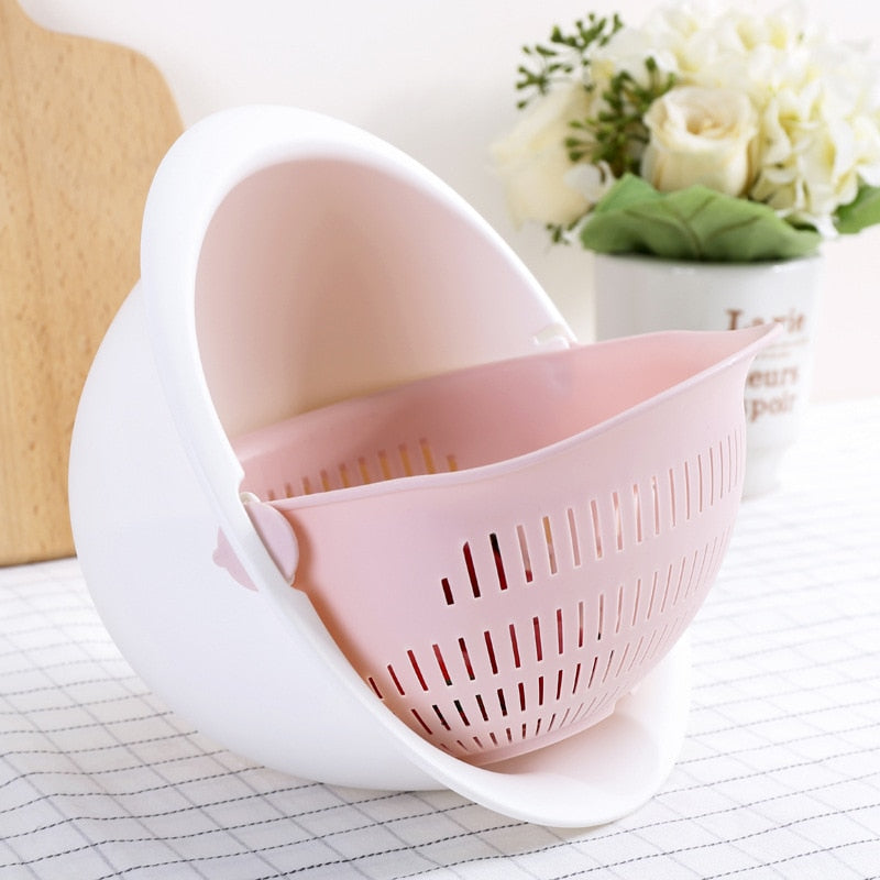 Double Drain Strainer Bowl