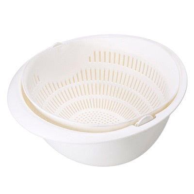Double Drain Strainer Bowl