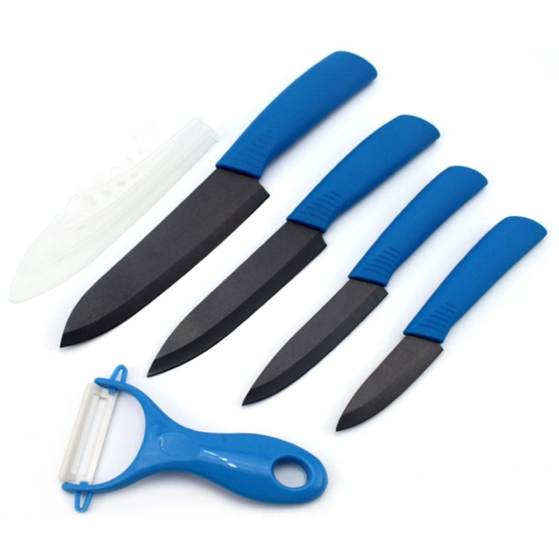 5 Pcs Ceramic Knife Kitchen Set With Fruit/Vegetable Peeler