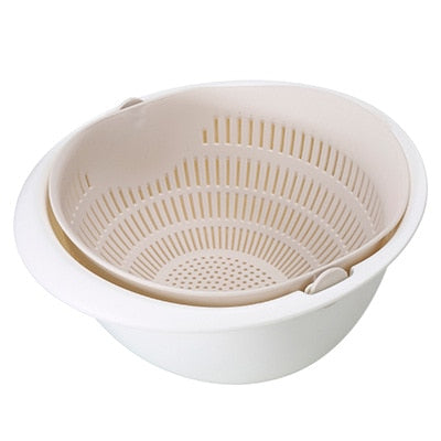 Double Drain Strainer Bowl