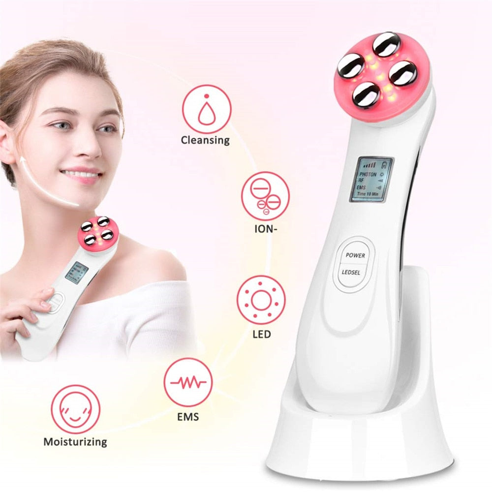 5 in 1 Mesotherapy Electroporation Radio Frequency Facial Device