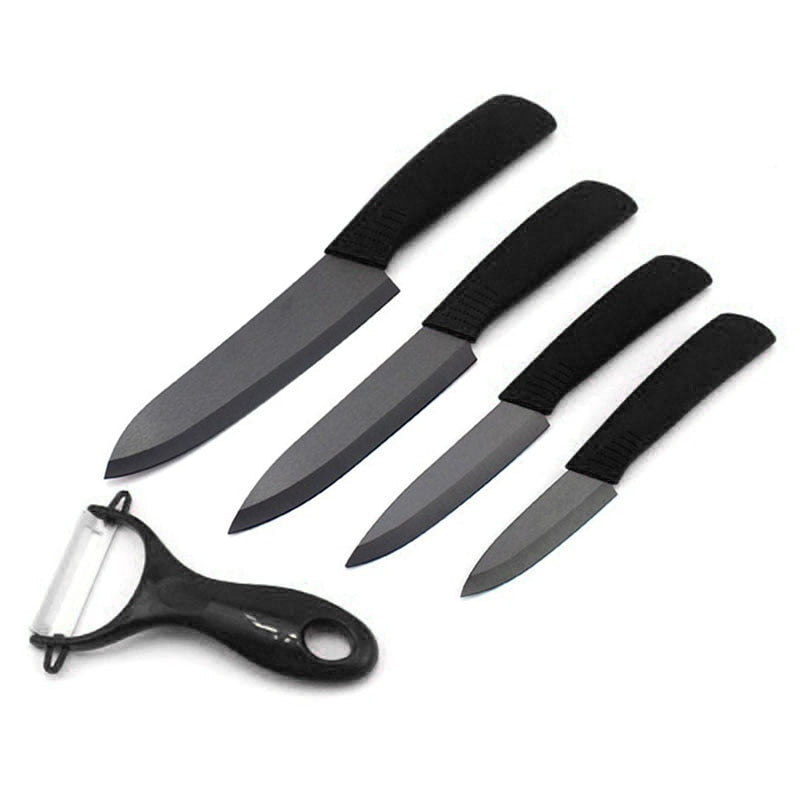 5 Pcs Ceramic Knife Kitchen Set With Fruit/Vegetable Peeler