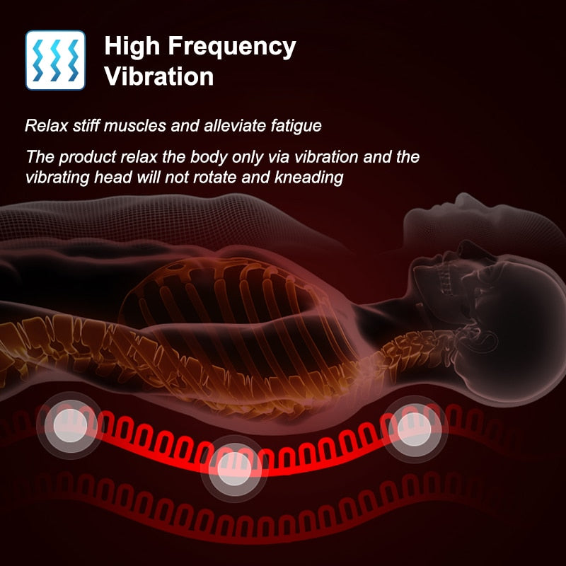 Electric Heated Back Massager Massage Chair Cushion