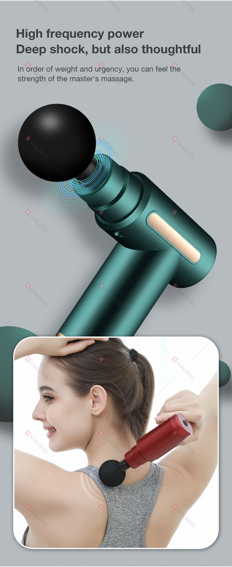 Portable Massage Gun with Attachments