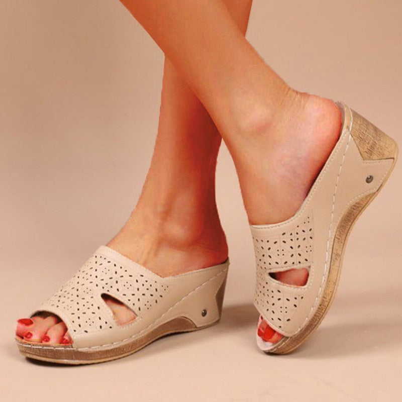 Women's Slip On Wedge Sandal
