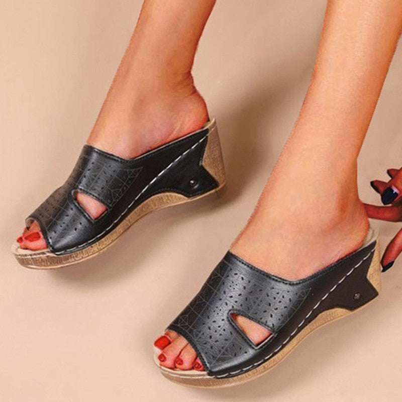 Women's Slip On Wedge Sandal