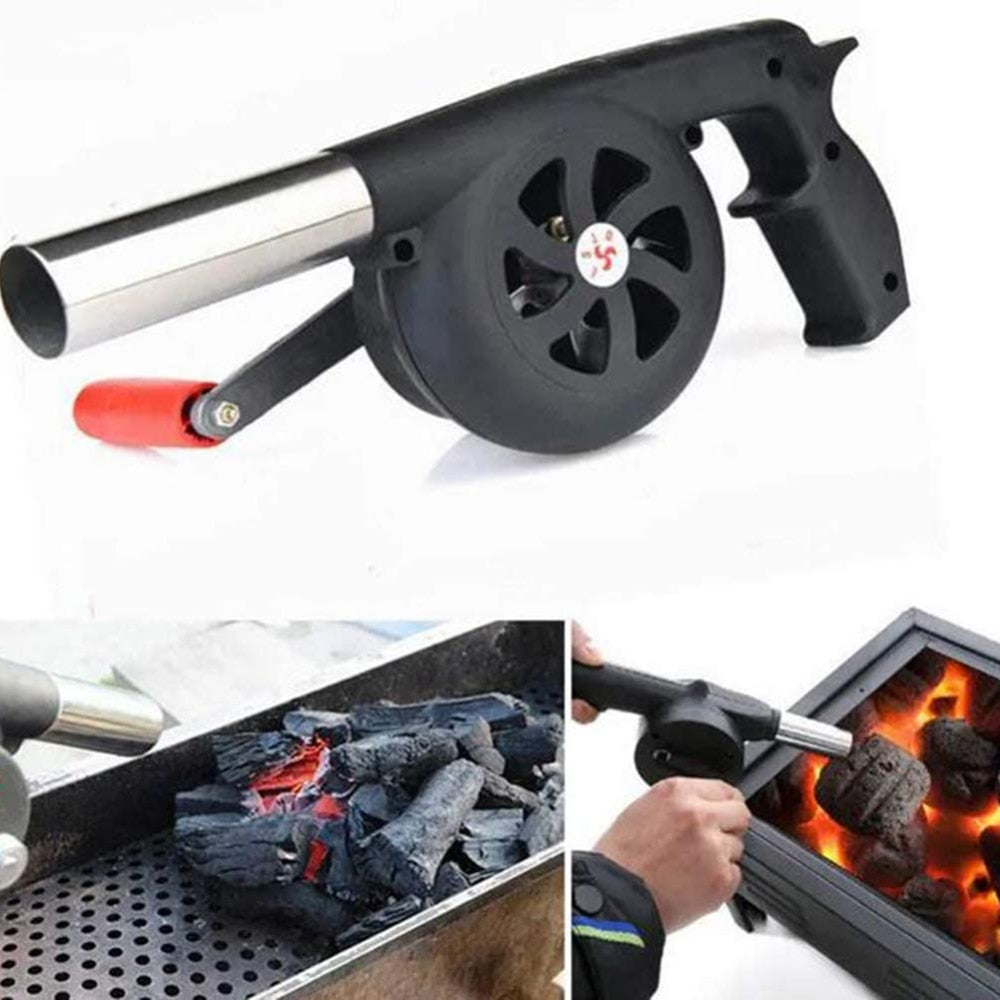 Hand Crank BBQ Fan Air Blower