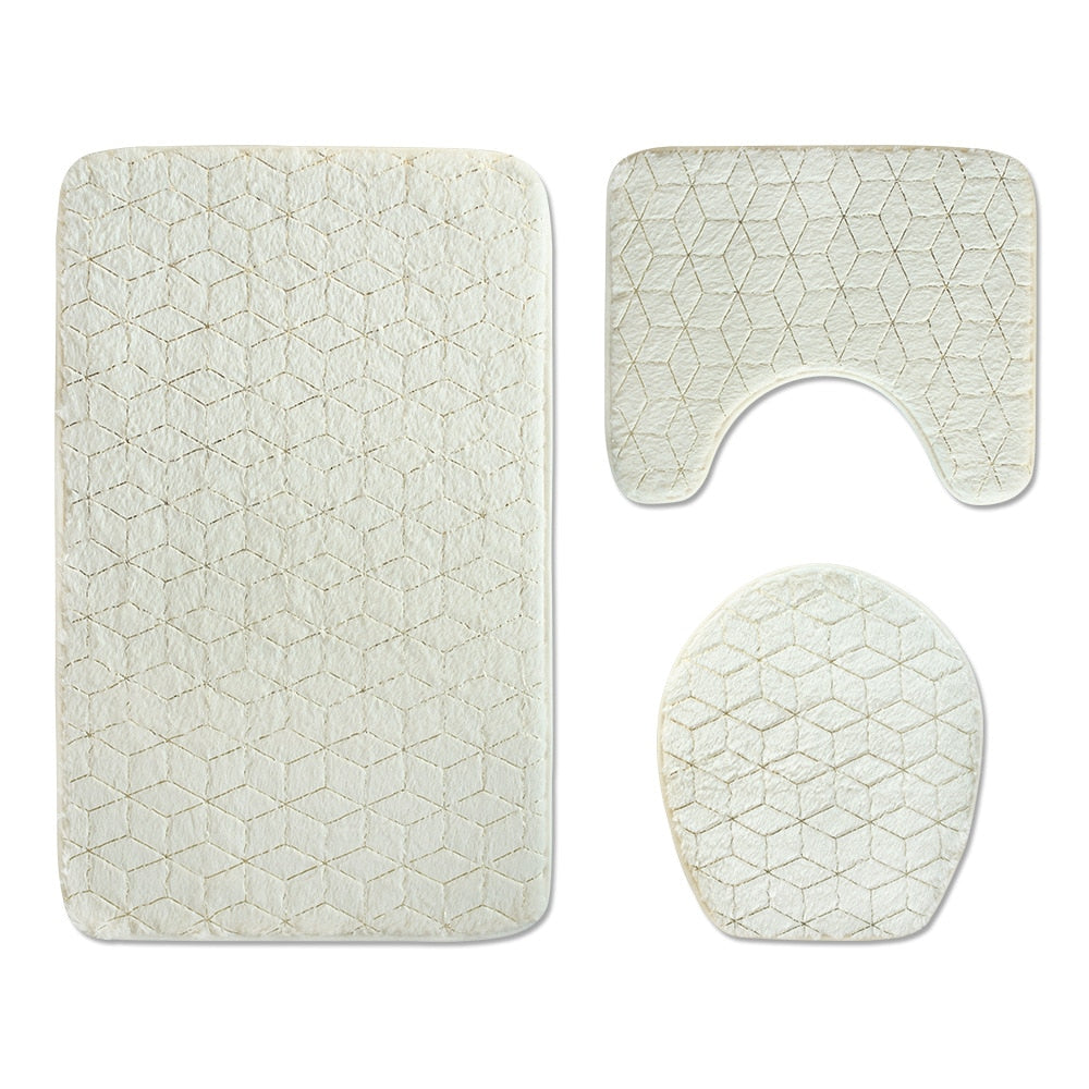 Set of 3 Bathroom Bath Mats