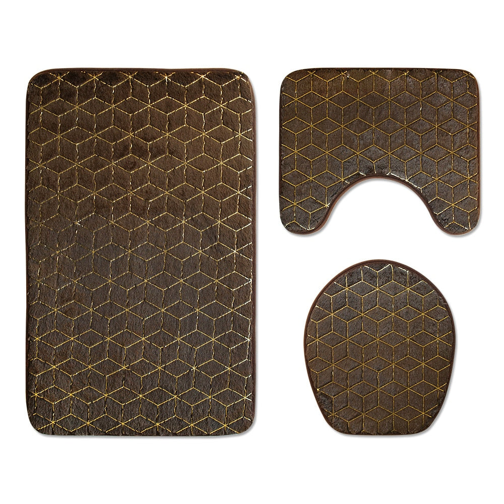 Set of 3 Bathroom Bath Mats
