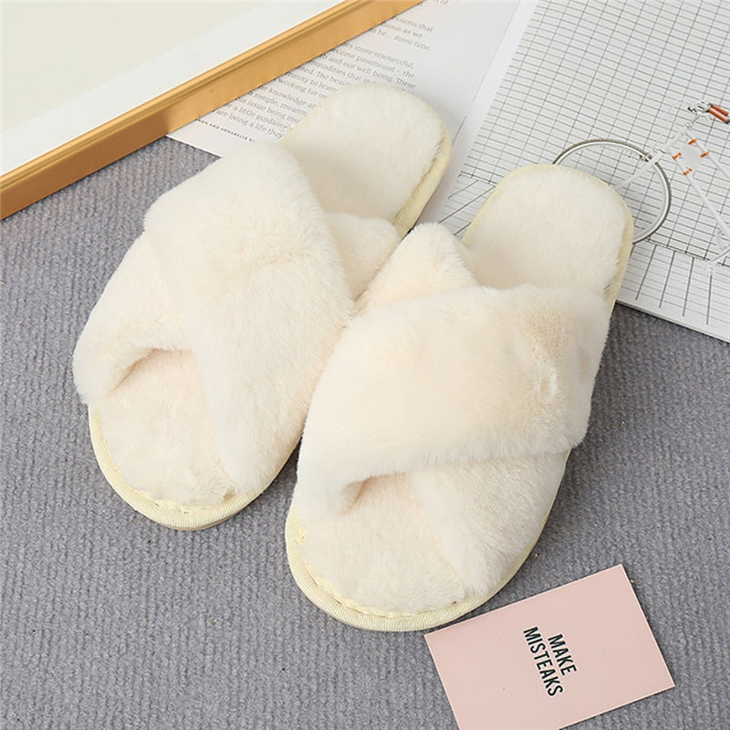 Furry House Slippers