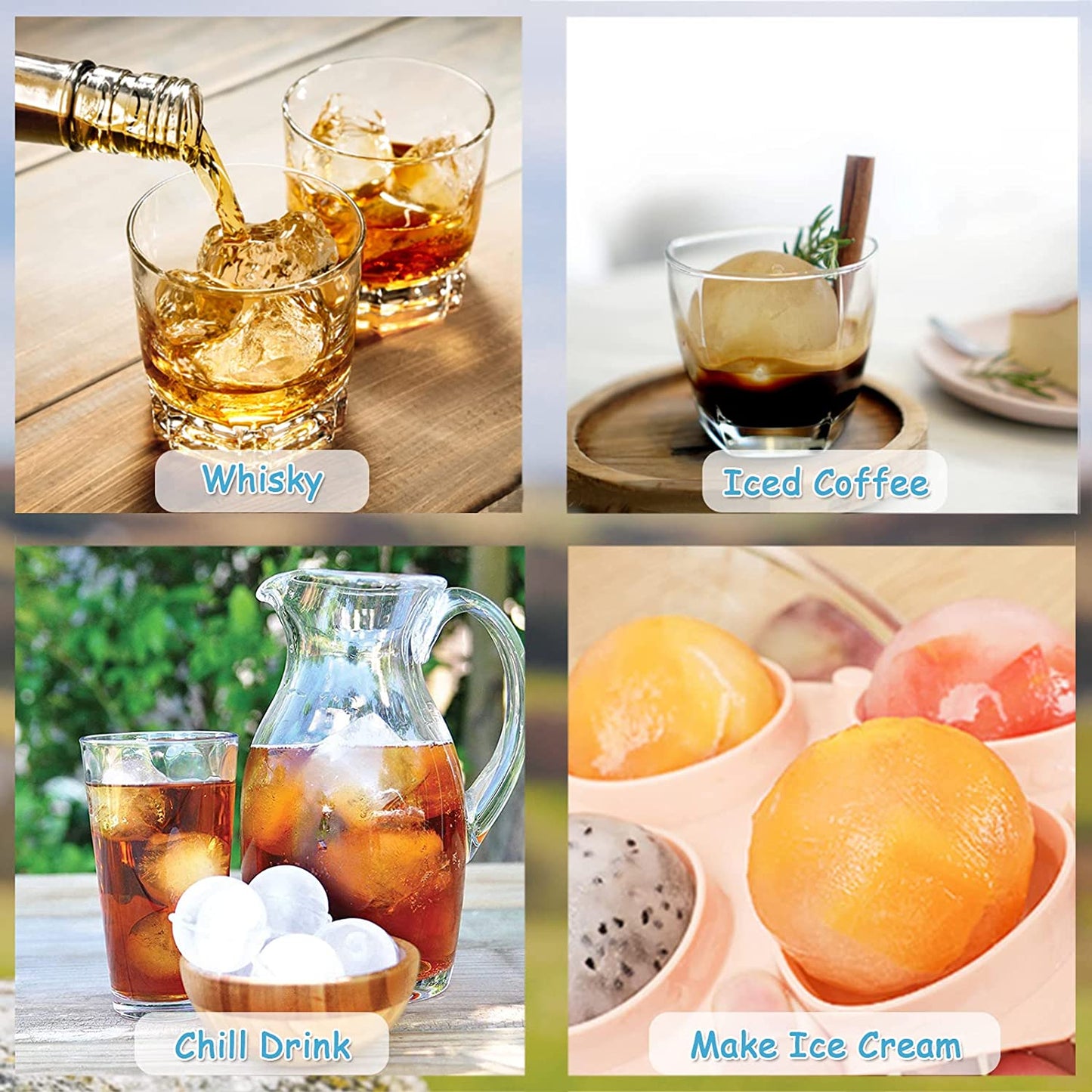 Reusable Sphere Silicone Ice Mold