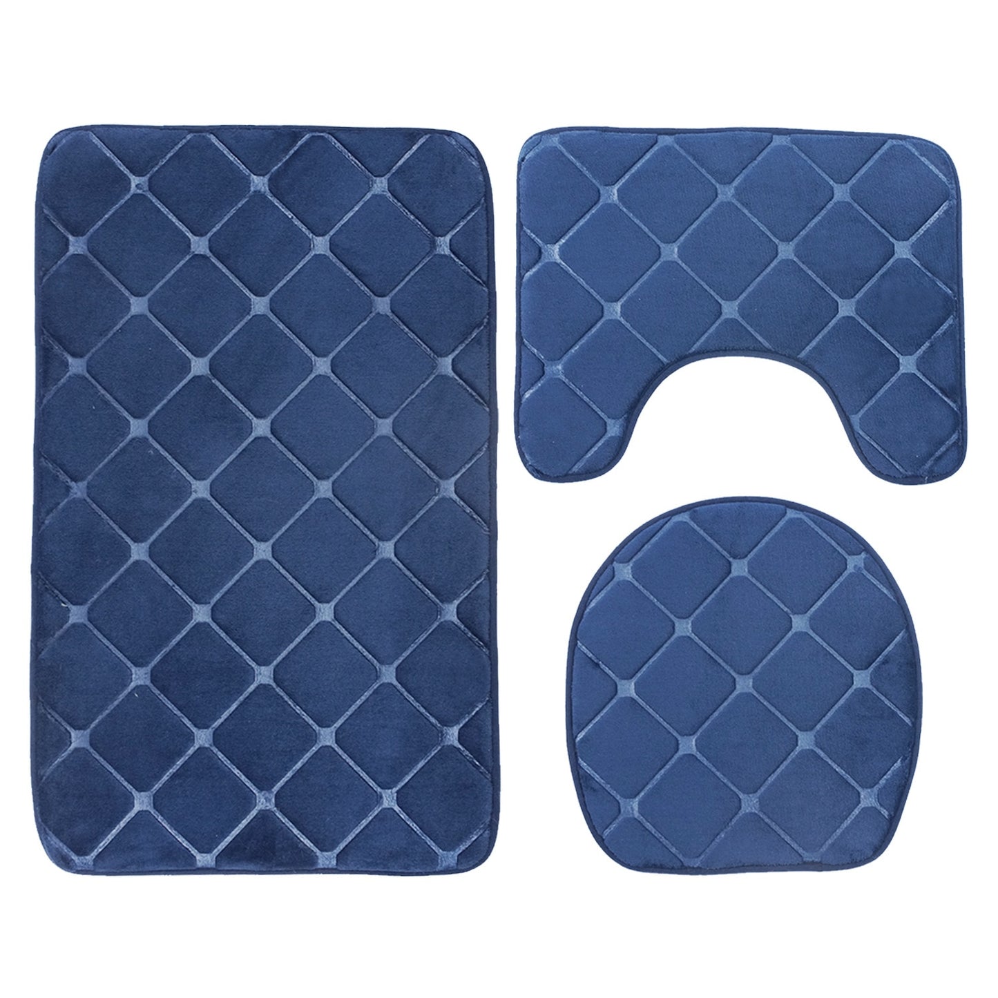 Set of 3 Bathroom Bath Mats