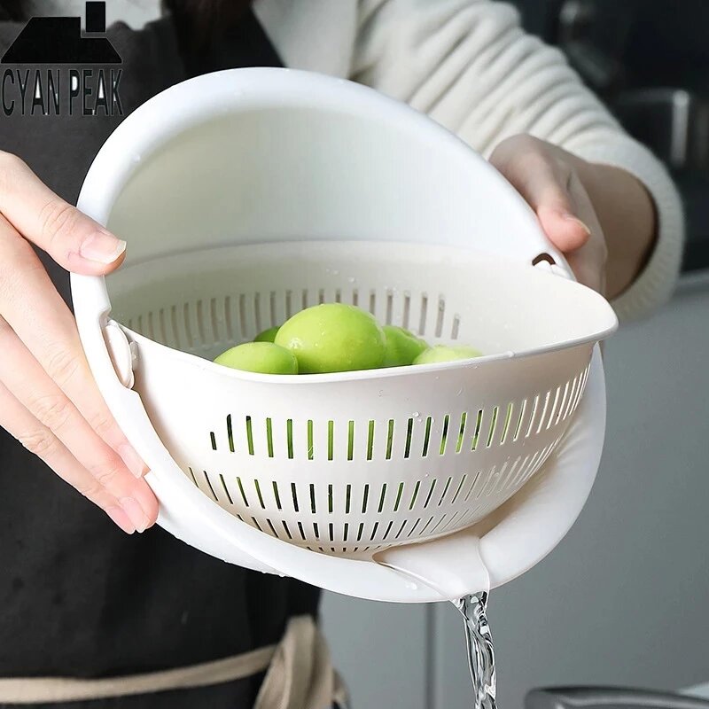 Double Drain Strainer Bowl