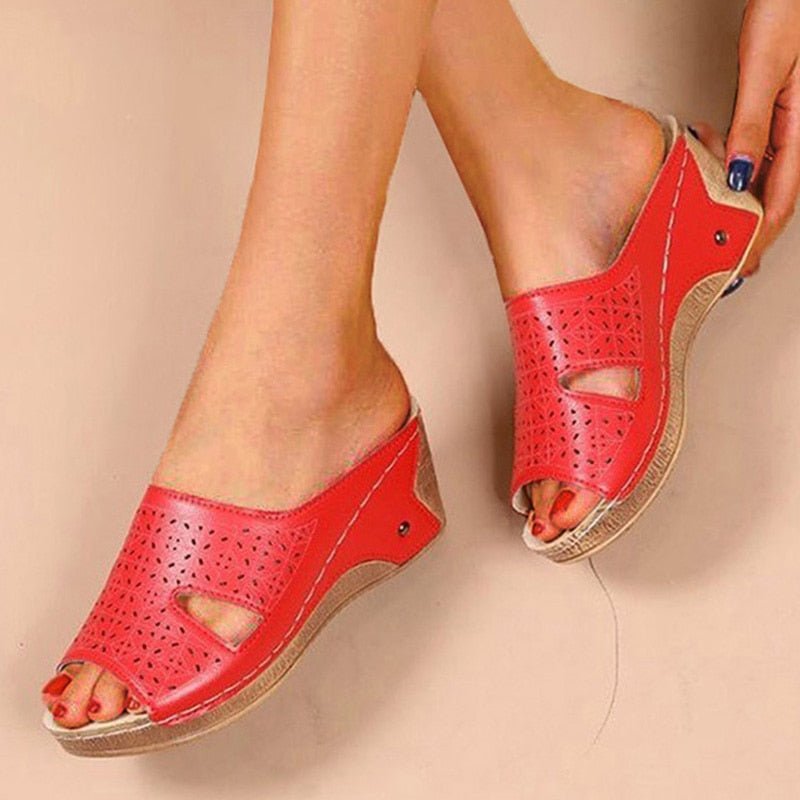 Women's Slip On Wedge Sandal
