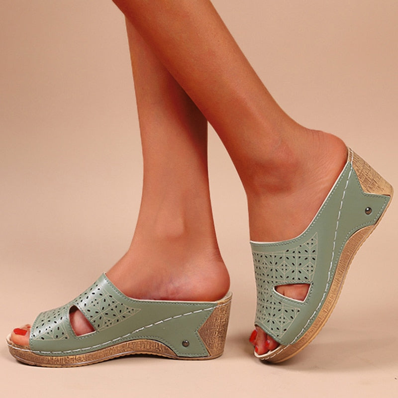 Women's Slip On Wedge Sandal