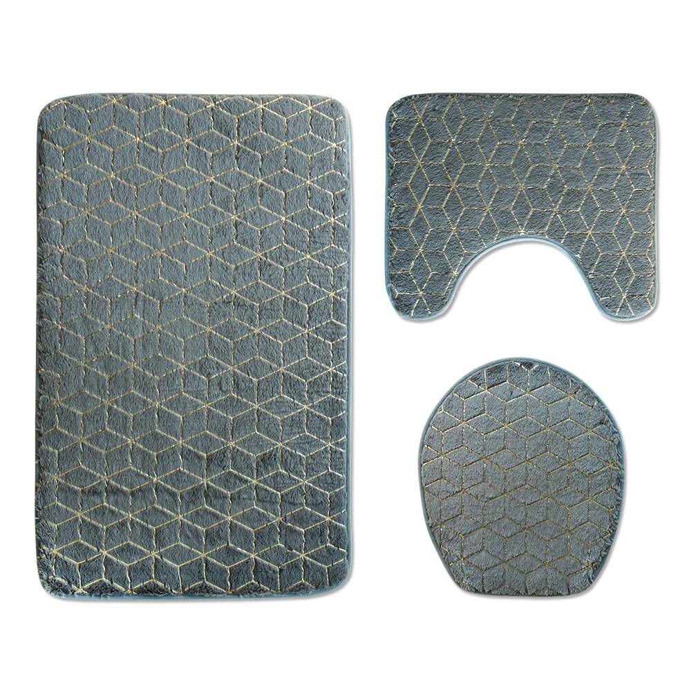 Set of 3 Bathroom Bath Mats