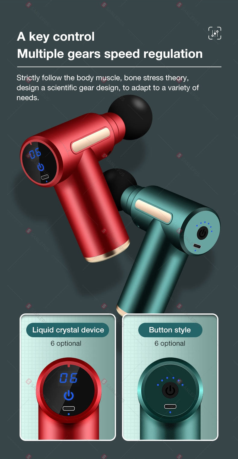 Portable Massage Gun with Attachments