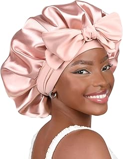 Satin Sleeping Hat With Stretchy Band Elastic