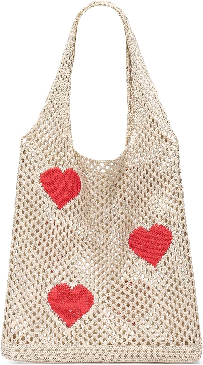 Crochet Mesh Beach Tote Bag