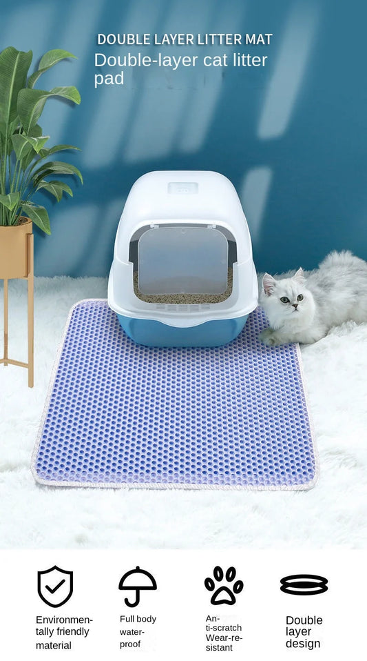 Double Layer Waterproof Urine Proof Cat Litter Trapping Mat