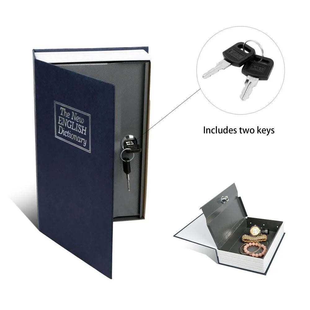 Hollow Book Safe with Key Lock