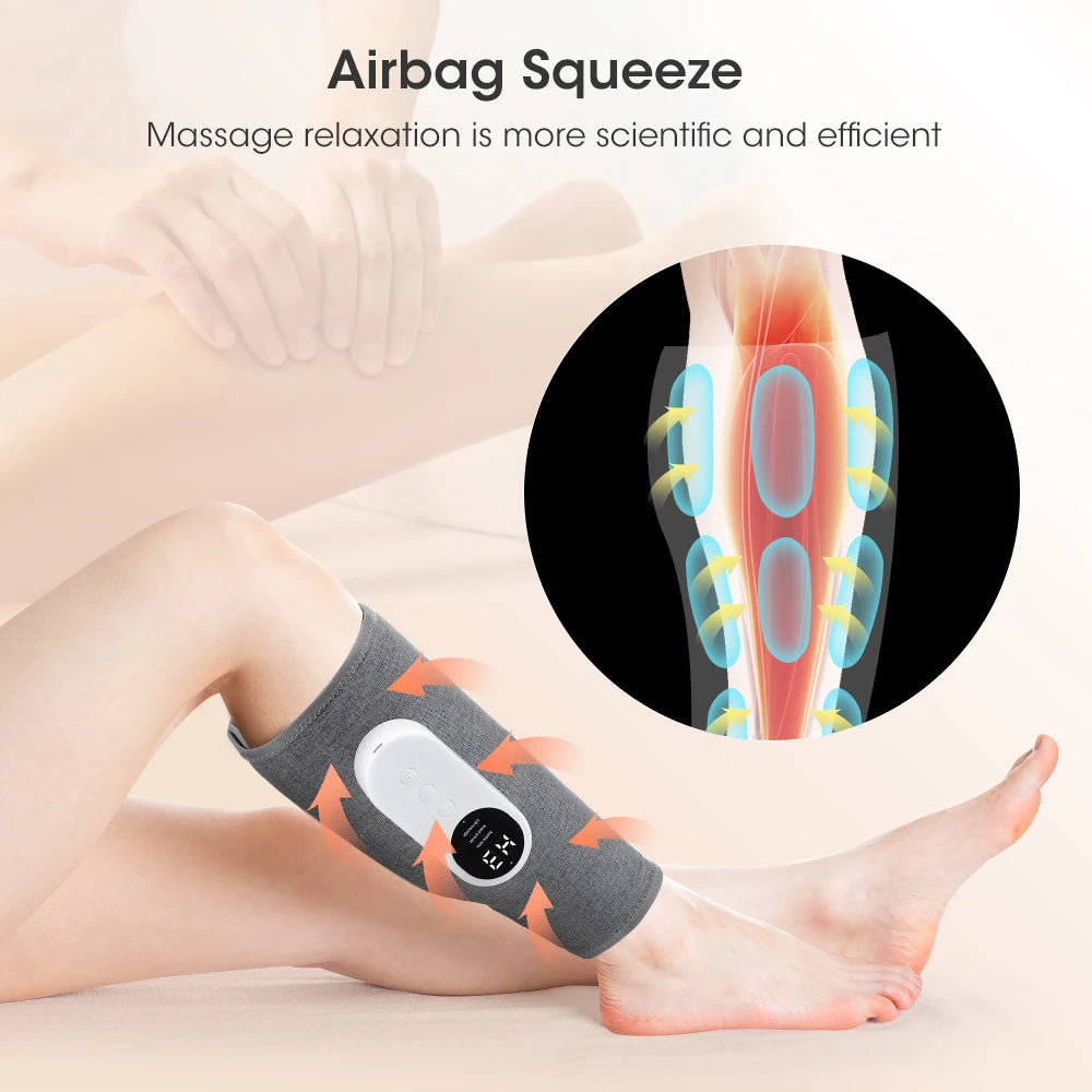 Electric 360° Wireless Air Pressure Calf Massager for Leg Circulation and Swelling Pain Relief
