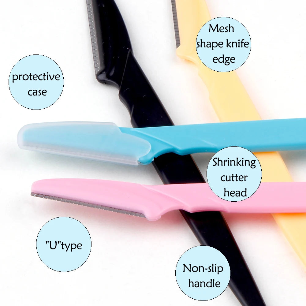 Women's Multipurpose Exfoliating Dermaplaning Tool, Eyebrow Razor, and Facial Razor