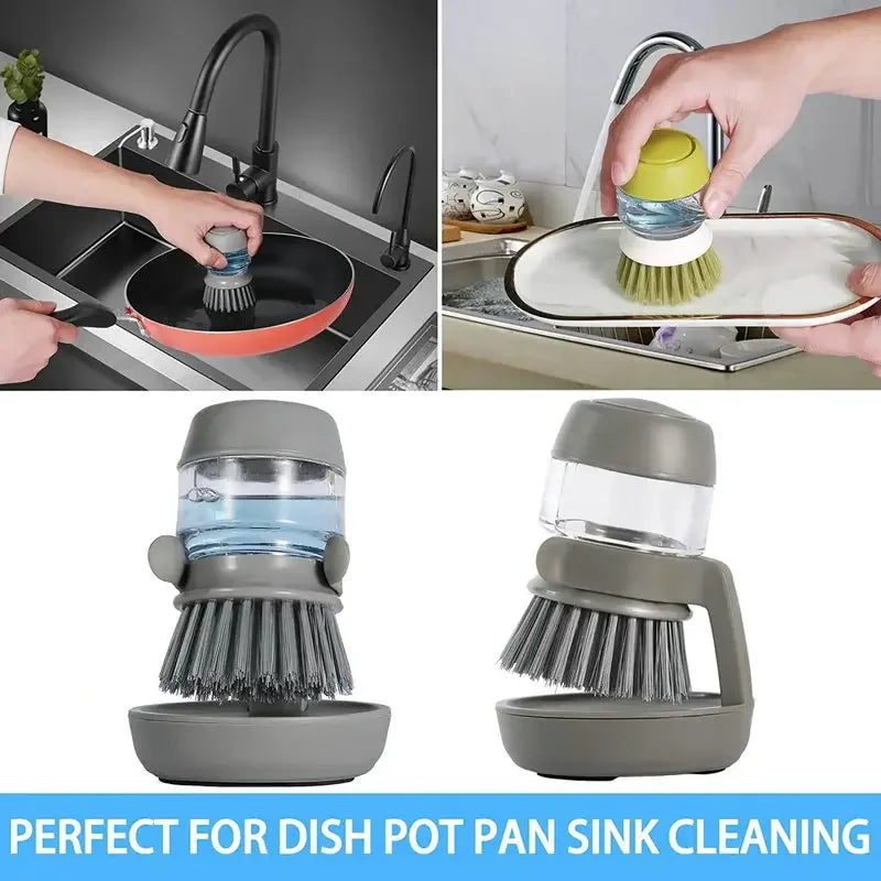 Dishwashing Brush with Soap Dispenser