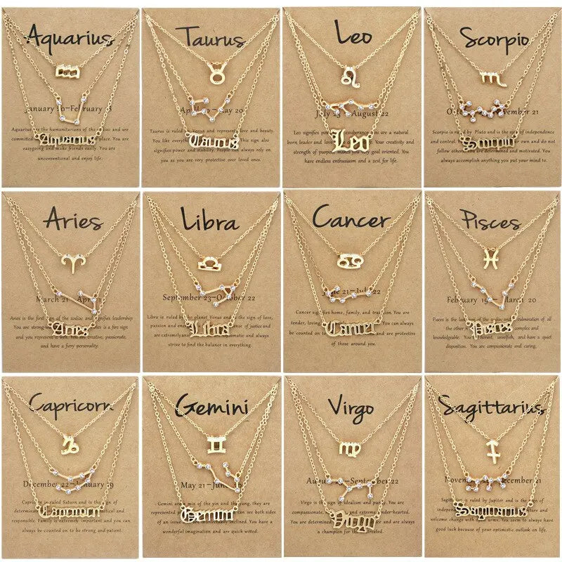 Trendy Zodiac Sign Necklace