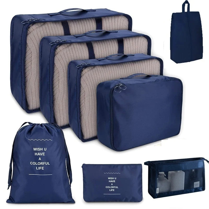 8 Piece Luggage Packing Cubes