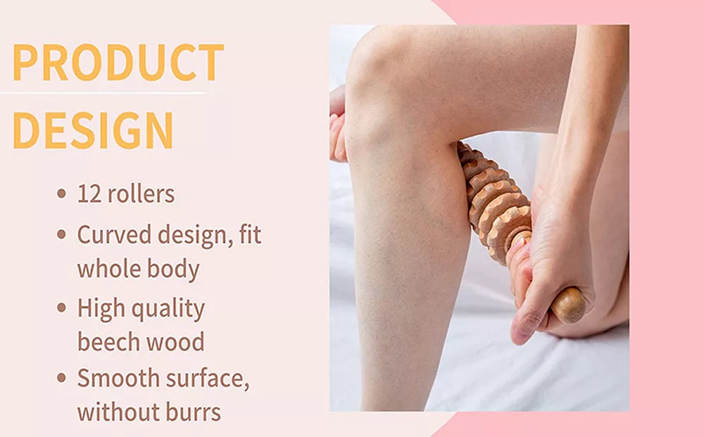 Bendable Wood Therapy Massage Roller