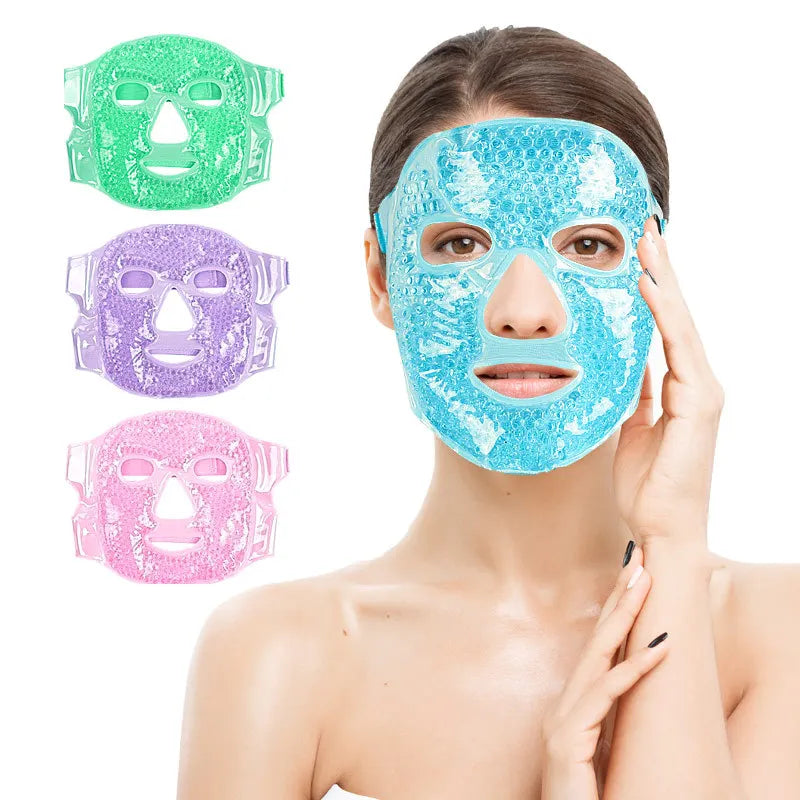 Cold or Hot Face Mask For Dark Circles, Puffiness, Migraines, Headache, Stress, Redness