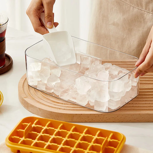 Easy Release Ice Cube Tray With Lid