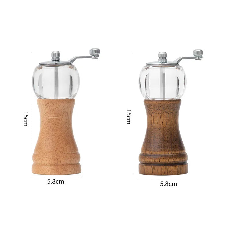 Solid Wood & Acrylic Salt and Pepper Grinder