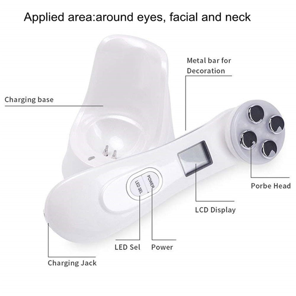 5 in 1 Mesotherapy Electroporation Radio Frequency Facial Device