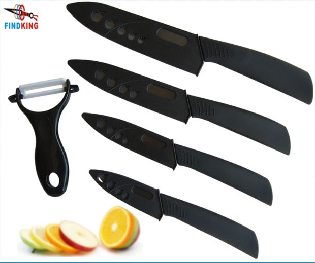 5 Pcs Ceramic Knife Kitchen Set With Fruit/Vegetable Peeler