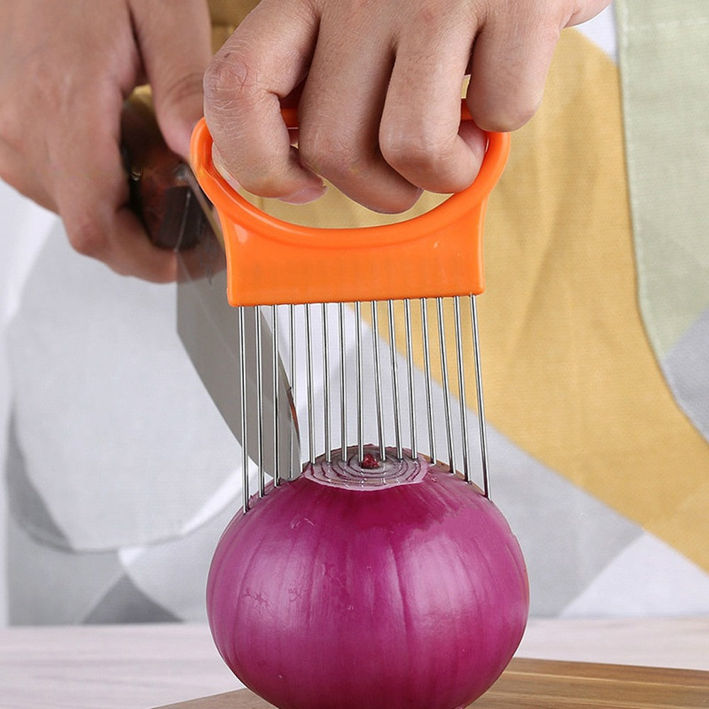 Stainless Steel Onion Cutting Holder