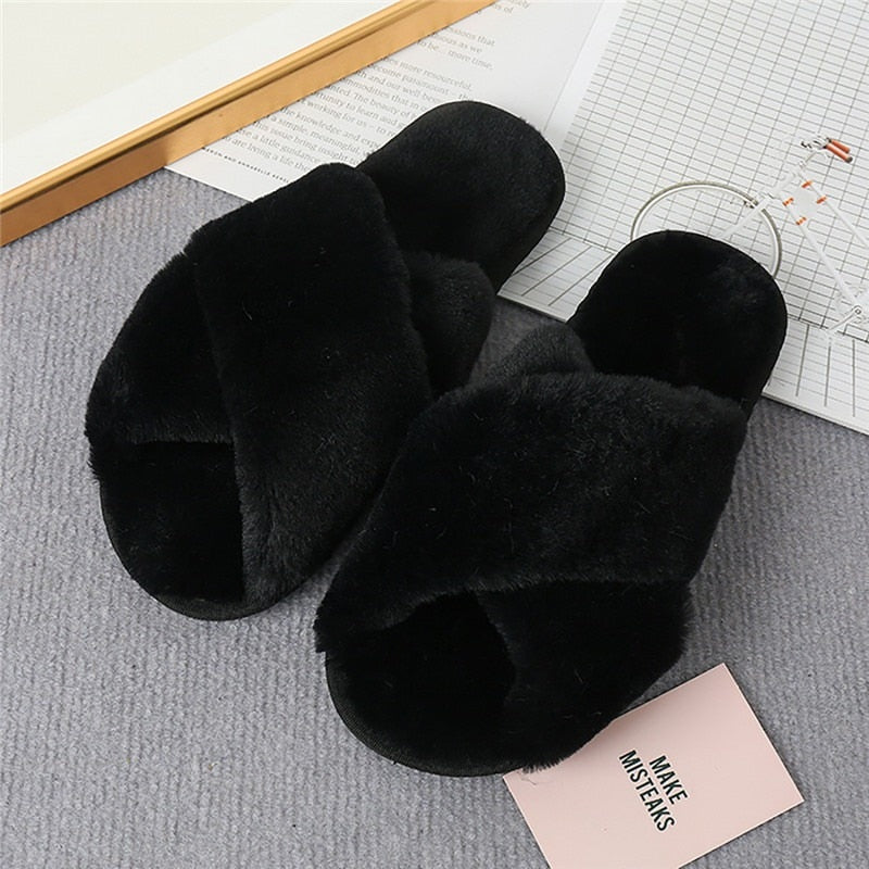 Furry House Slippers