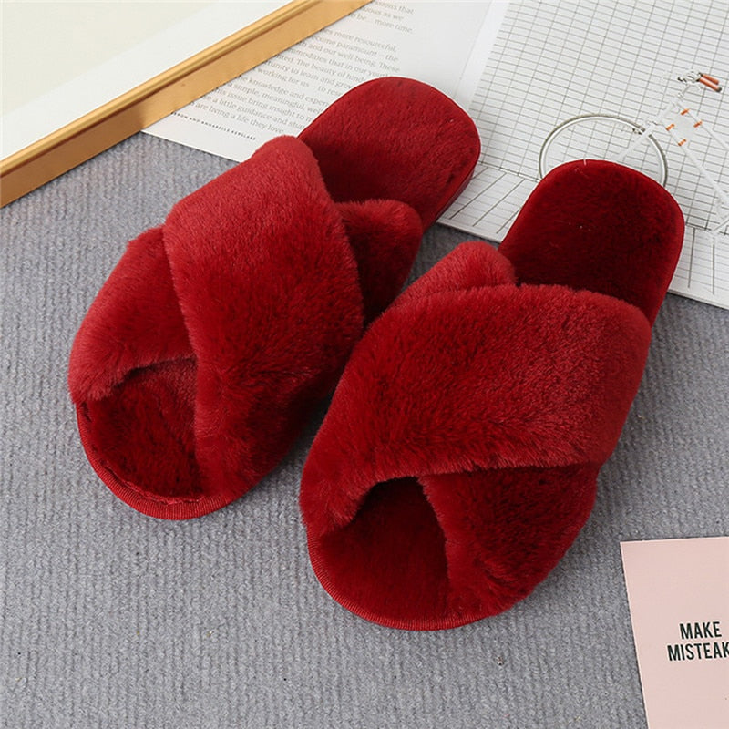 Furry House Slippers